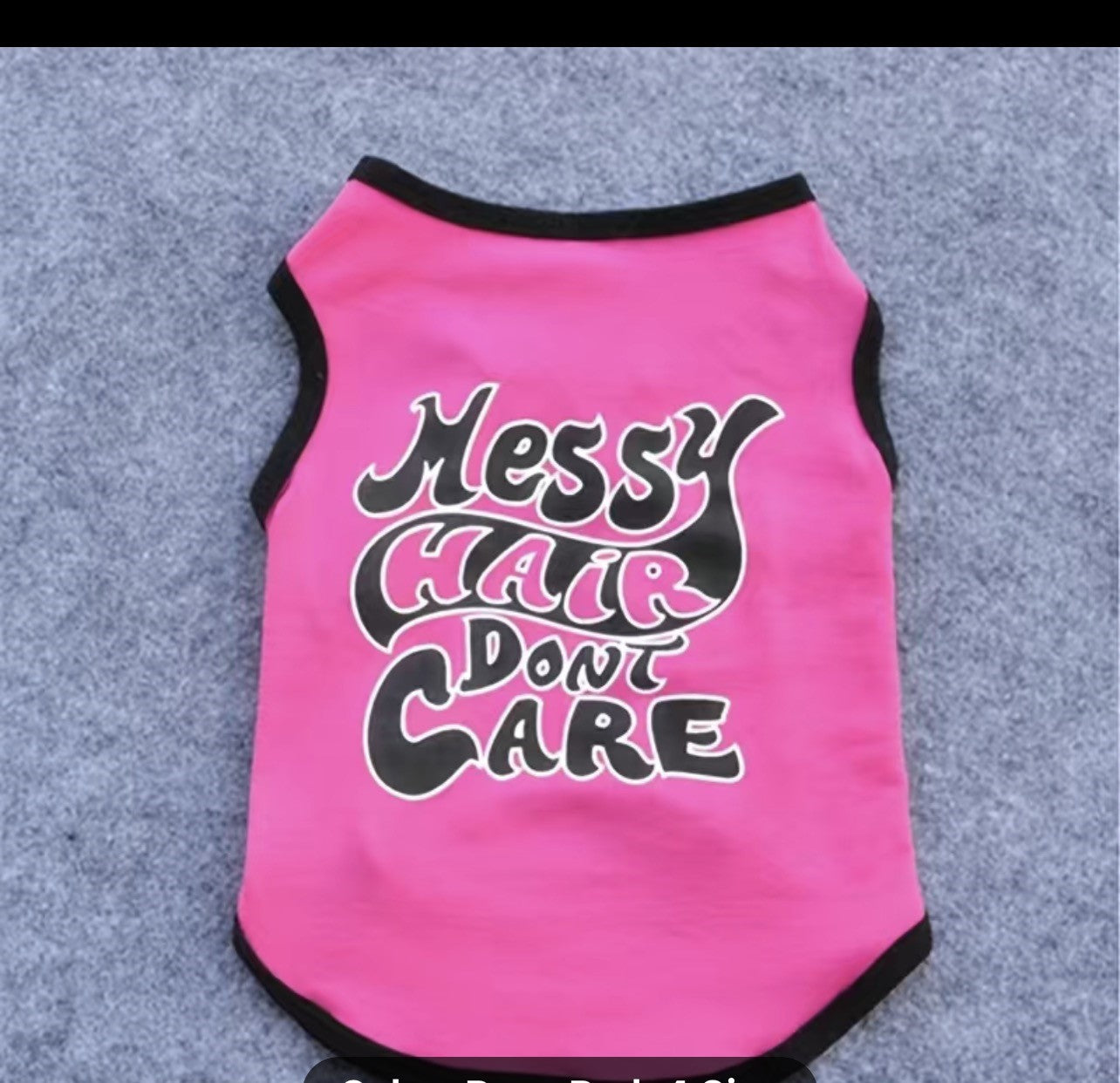 Pink Messy Hair Don't Care Vest