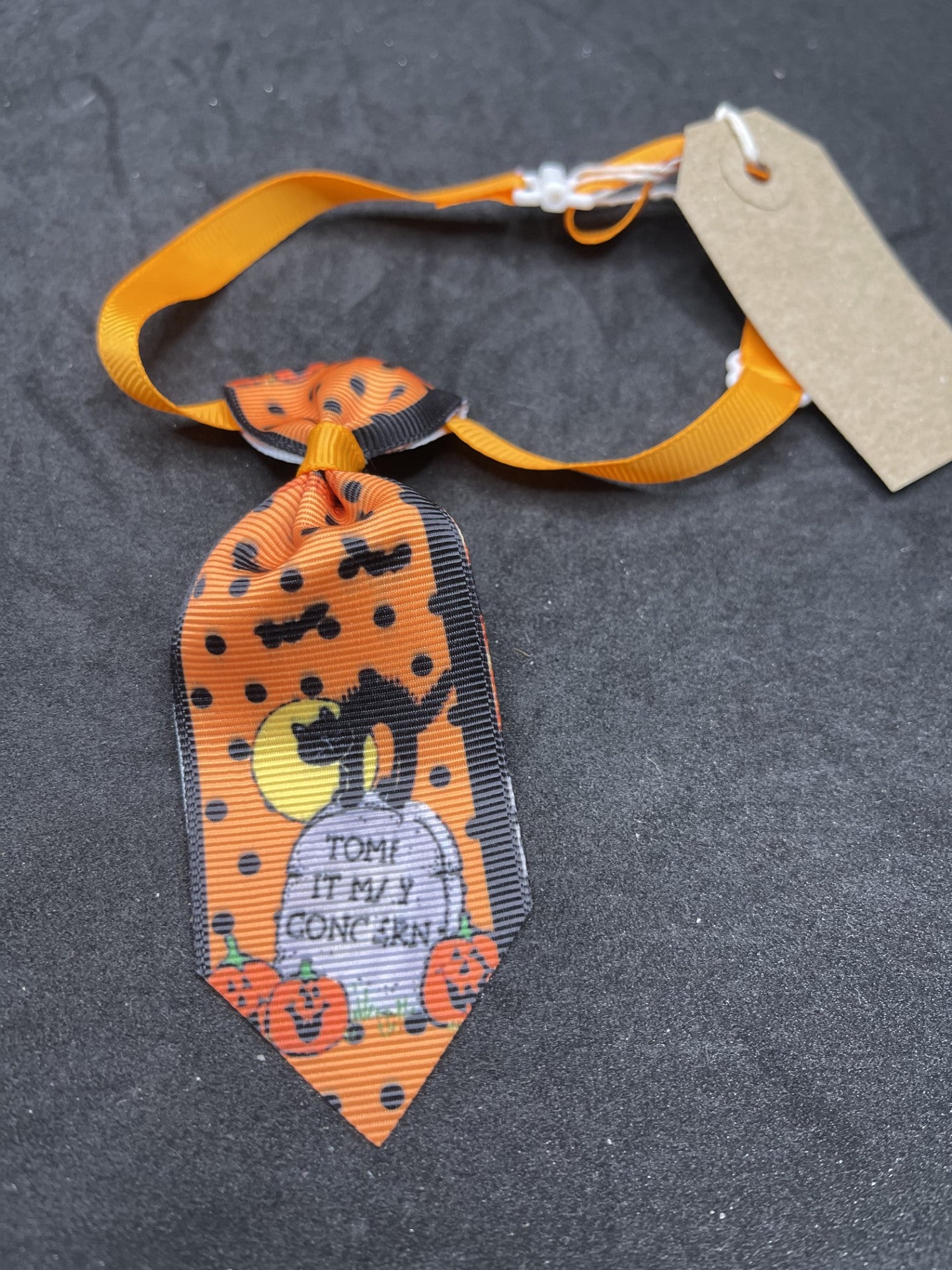 Halloween Orange Tie