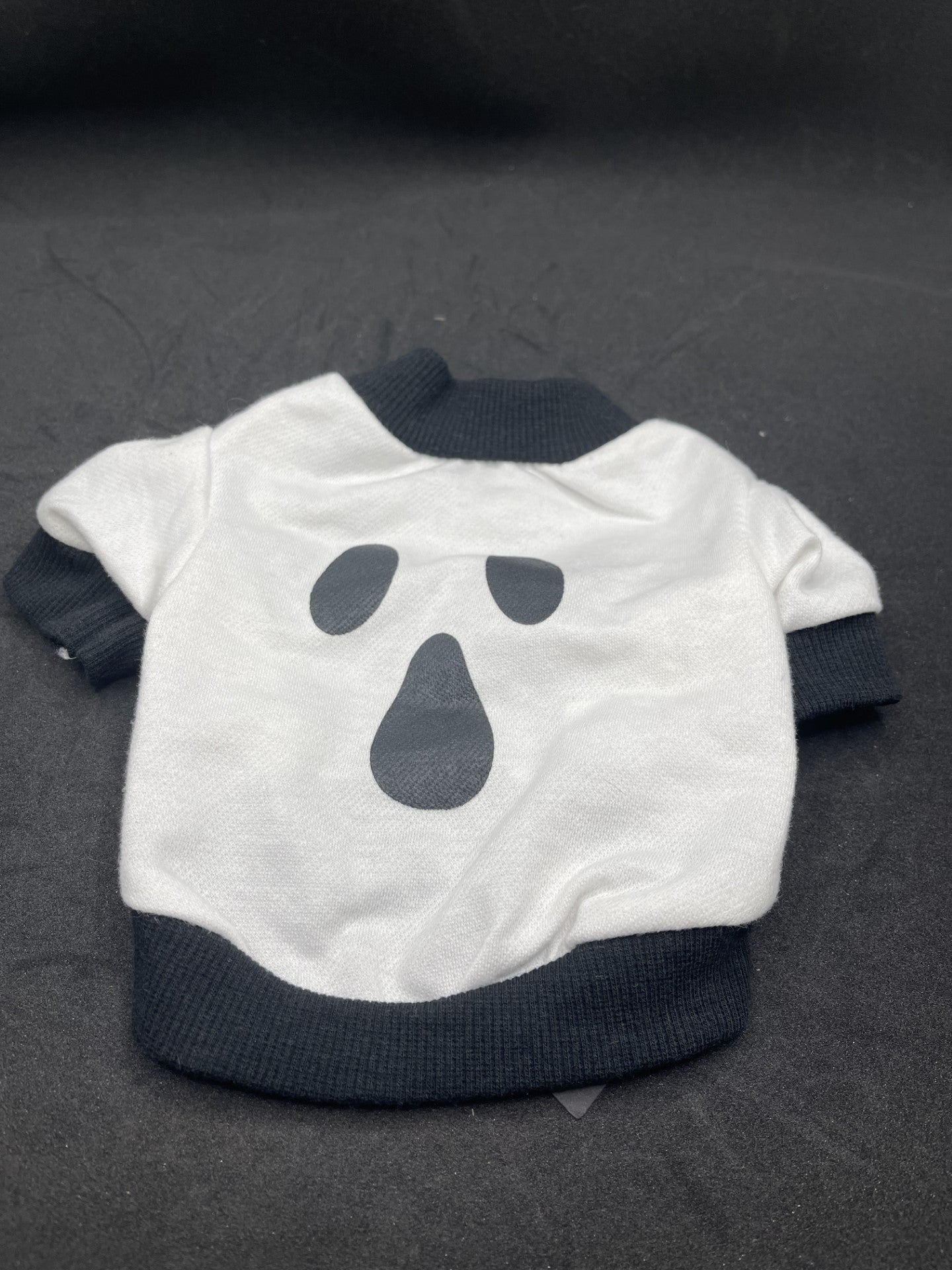 Halloween White & Black Ghost T Shirt