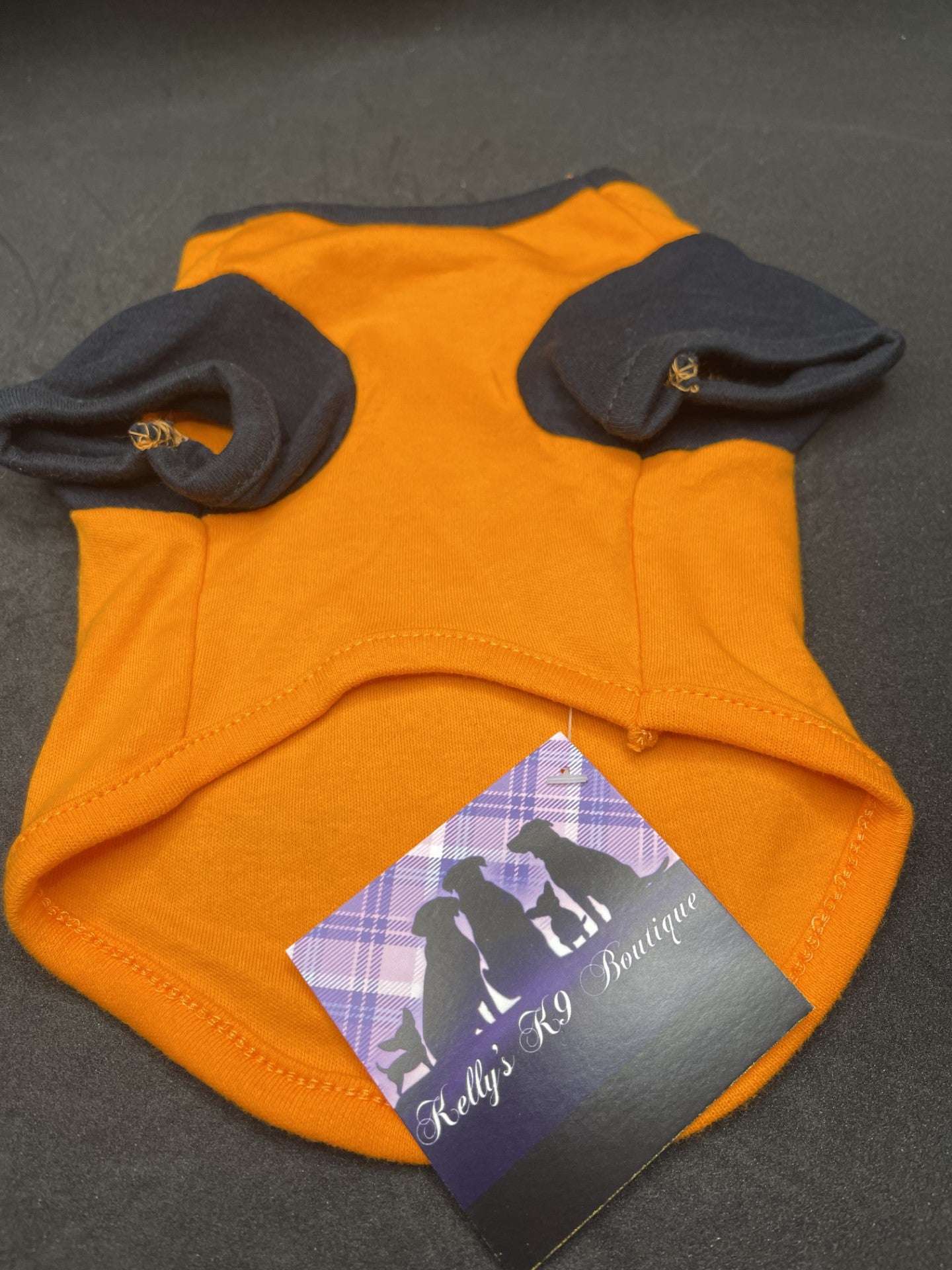 Halloween Dark Orange & Black "Will Treat For Treats" T Shirt