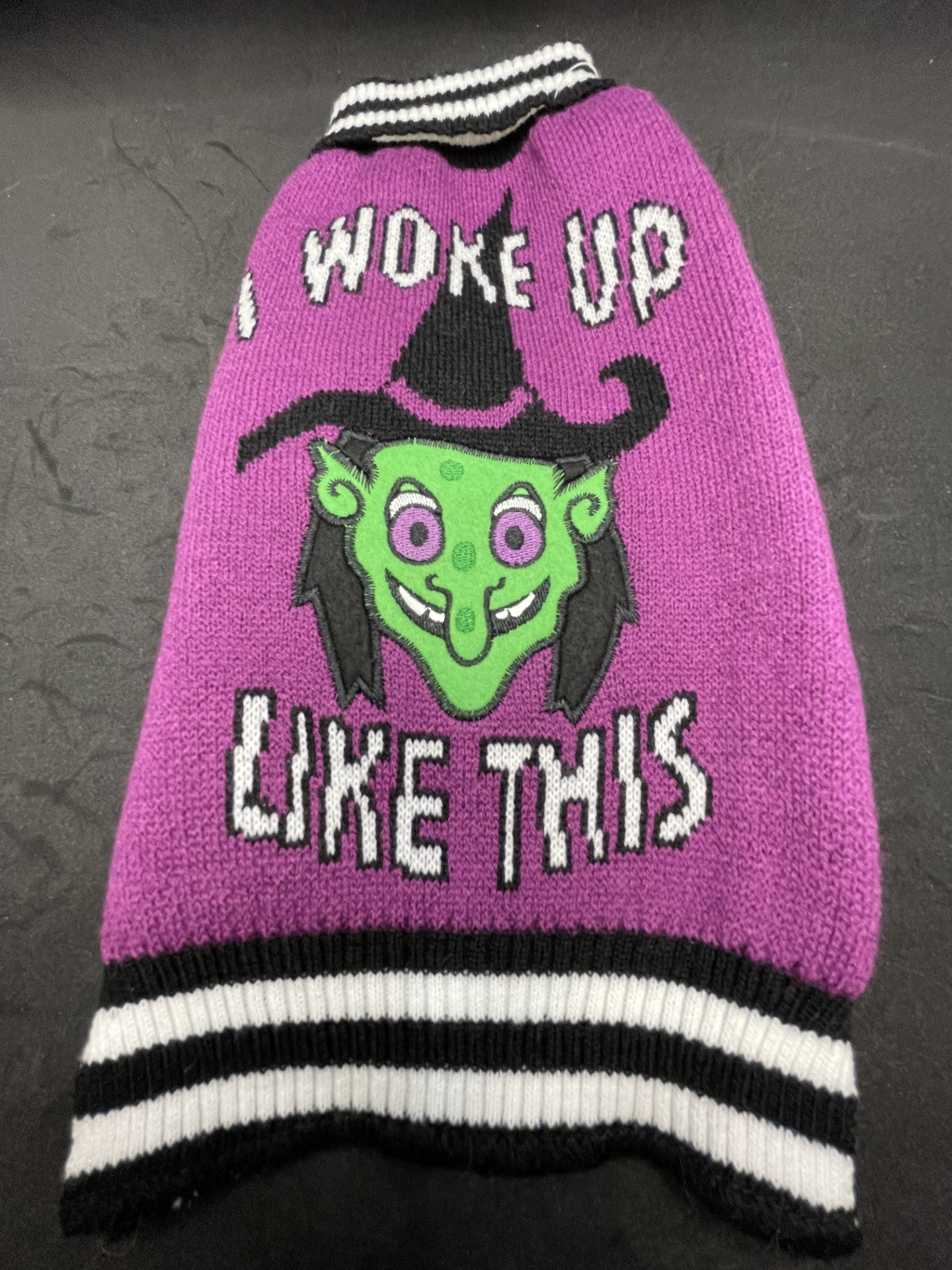 Halloween Purple & Black Witch Jumper