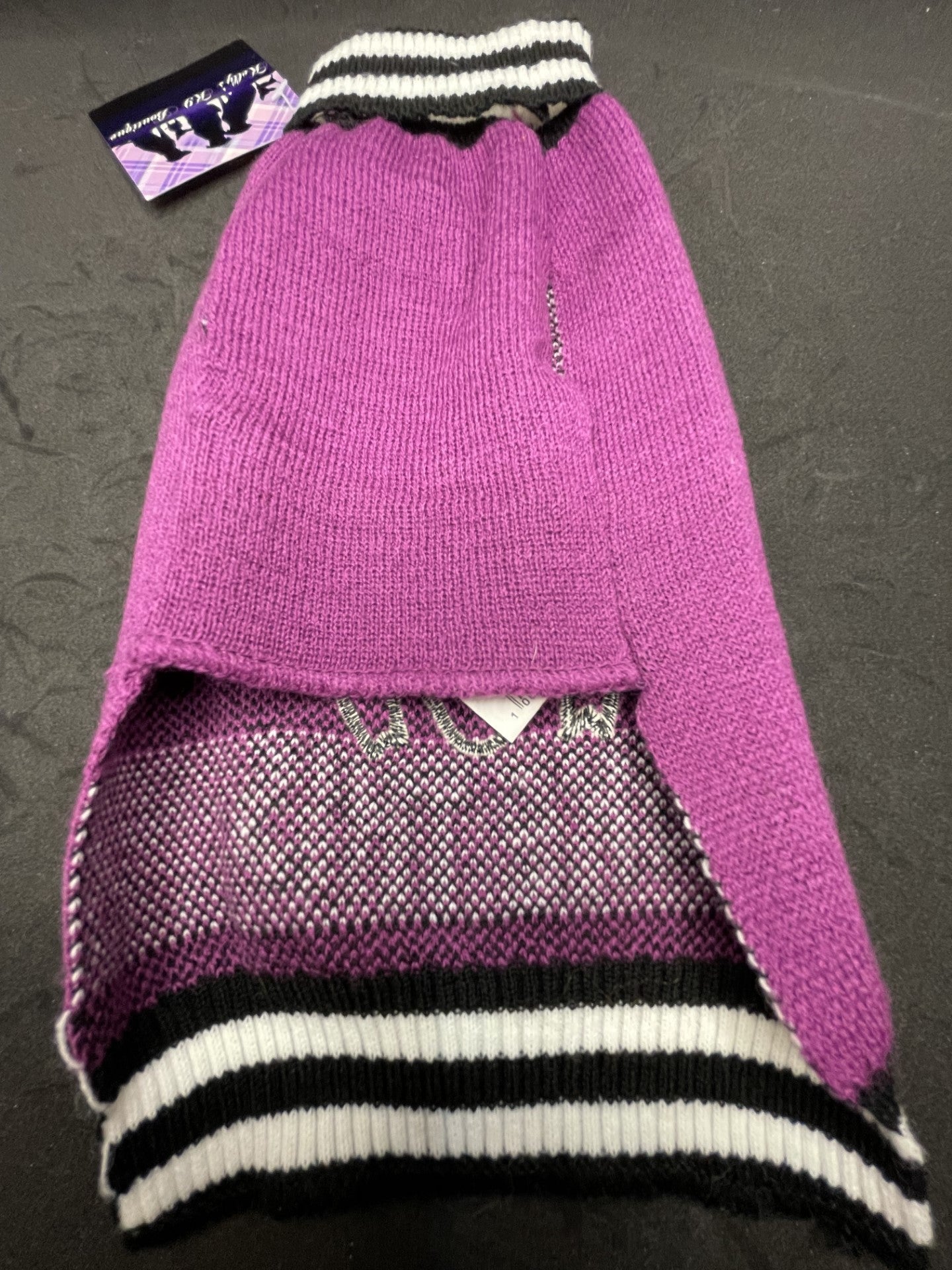 Halloween Purple & Black Witch Jumper
