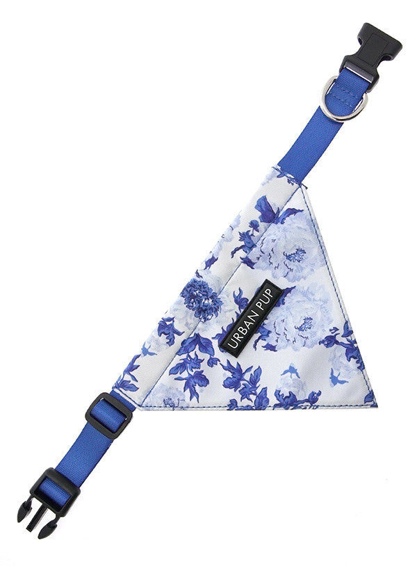 Urban Pup Blue Floral Bouquet bandana medium