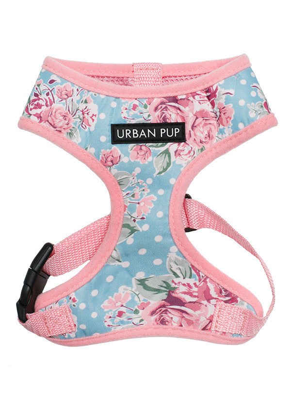 Urban Pup Vintage Rose print dog harness