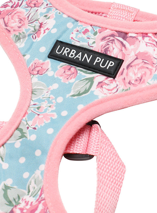 Urban Pup Vintage Rose print dog harness
