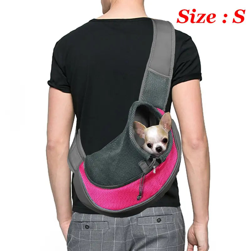 Sling Carrier Bag/ Shoulder Carry Bag Hands Free Dog Papoose