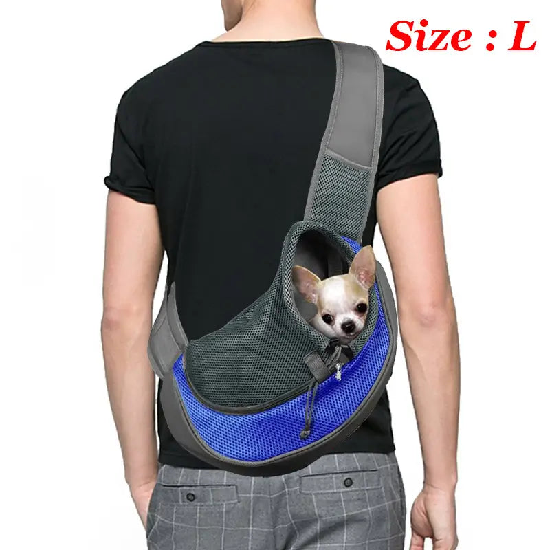 Sling Carrier Bag/ Shoulder Carry Bag Hands Free Dog Papoose