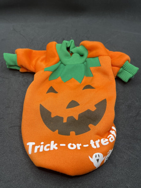 Halloween Orange & Green Pumpkin "Trick-Or-Treat" Jumper Sweatshirt