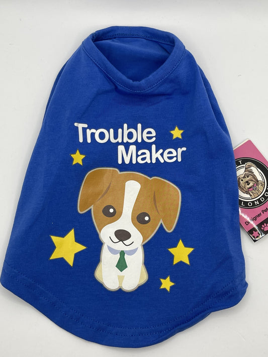 Pet London Blue Trouble Maker Vest