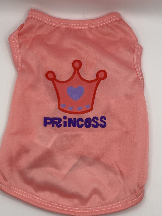 Lightweight Pink Princess with Pink Crown Vest