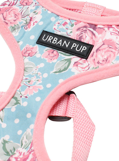 Urban Pup Vintage Rose print dog harness